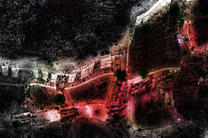 旧岩淵水門の霊視イメージ